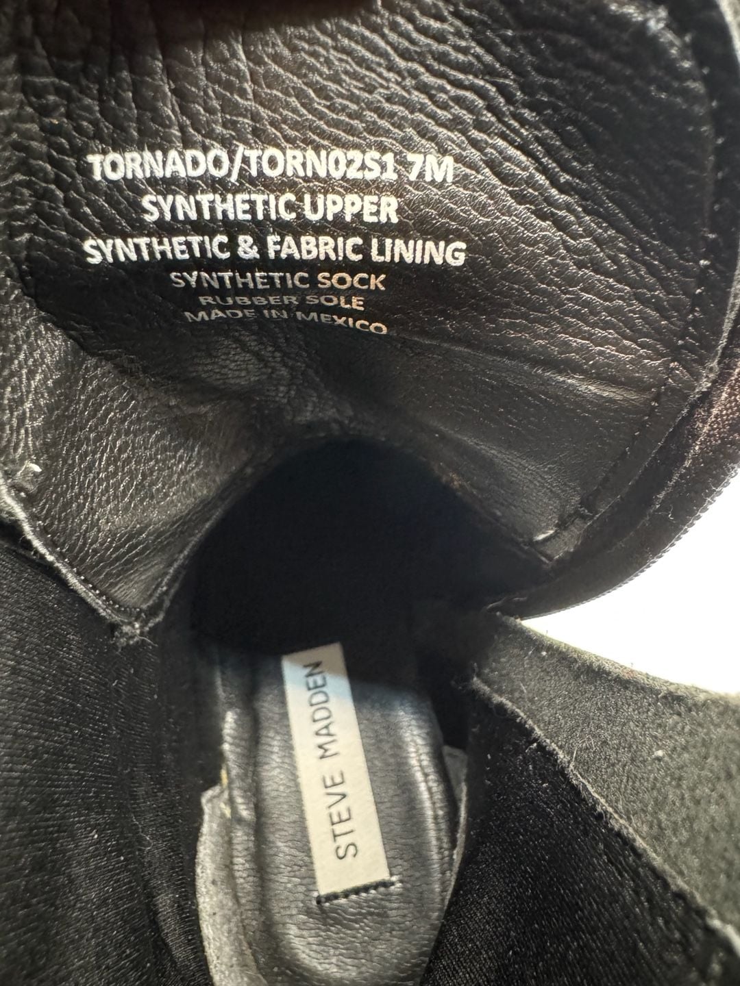 Steve Madden Black Croc Embossed Combat Boots 7 11