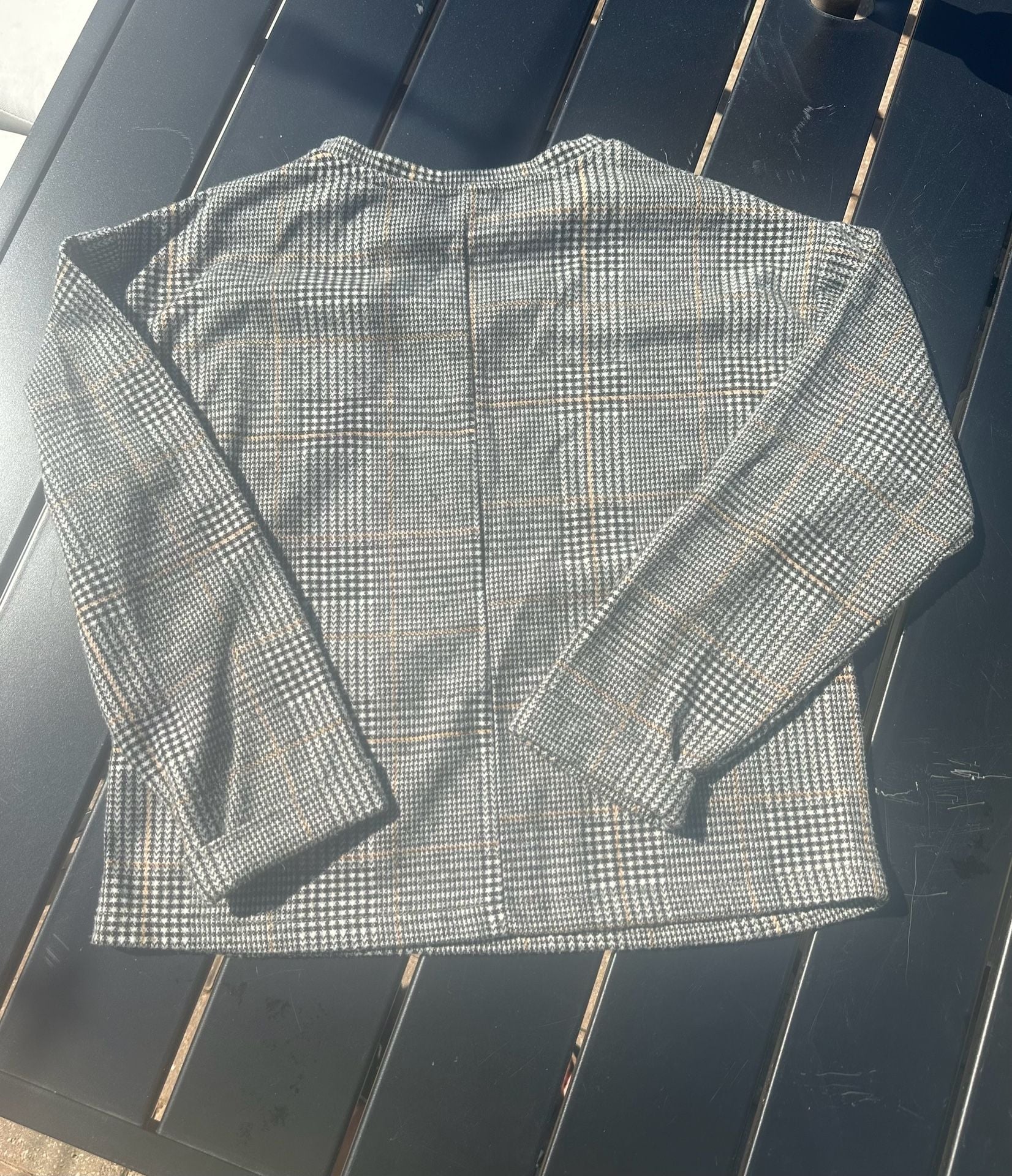 Girls Zara Plaid/ Twill Top ( Size: 10/ cm 140) 7