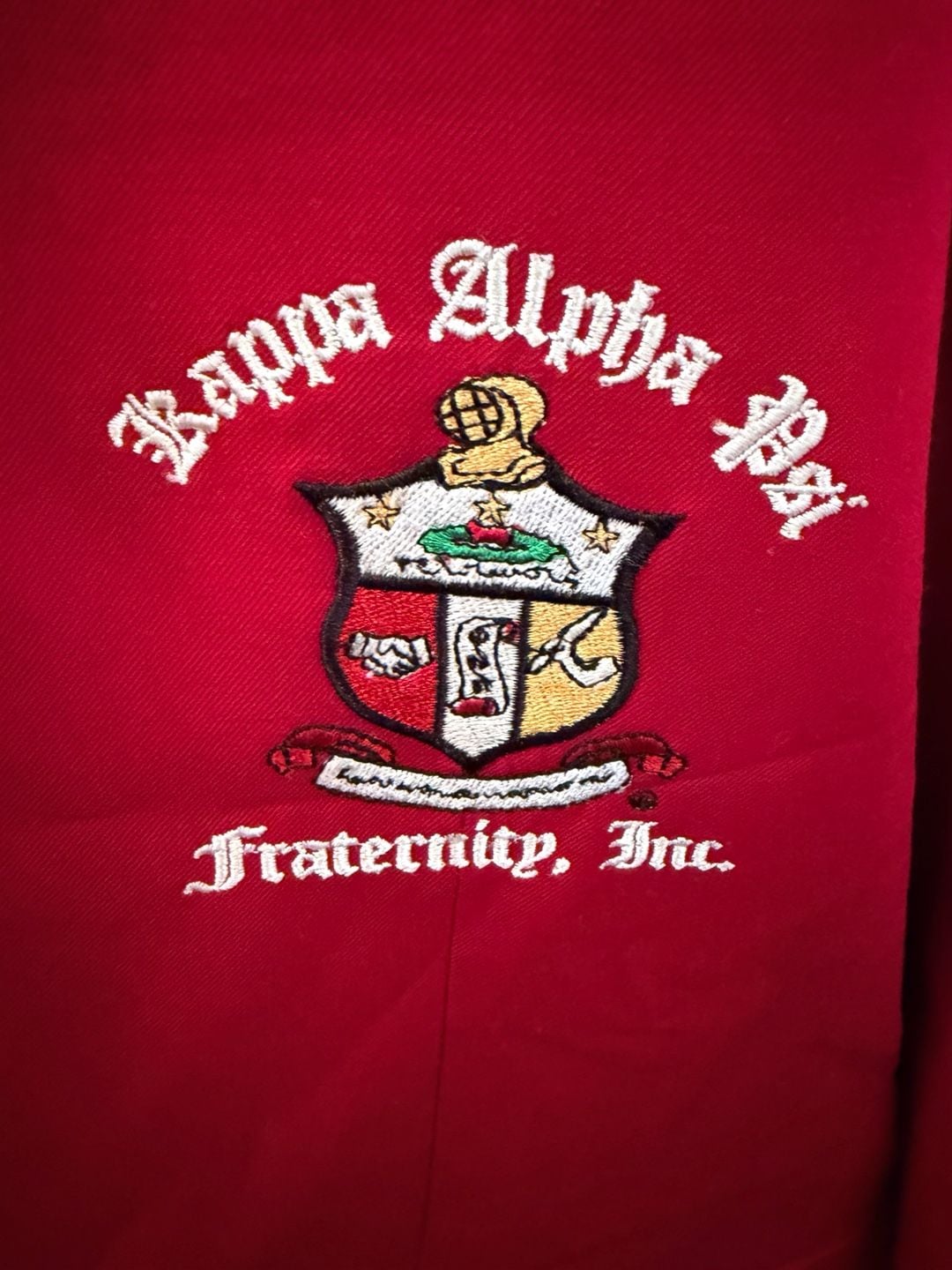 Nupemall Kappa Alpha Psi Fraternity Blazer Size 52R Crimson Wool Blend 4