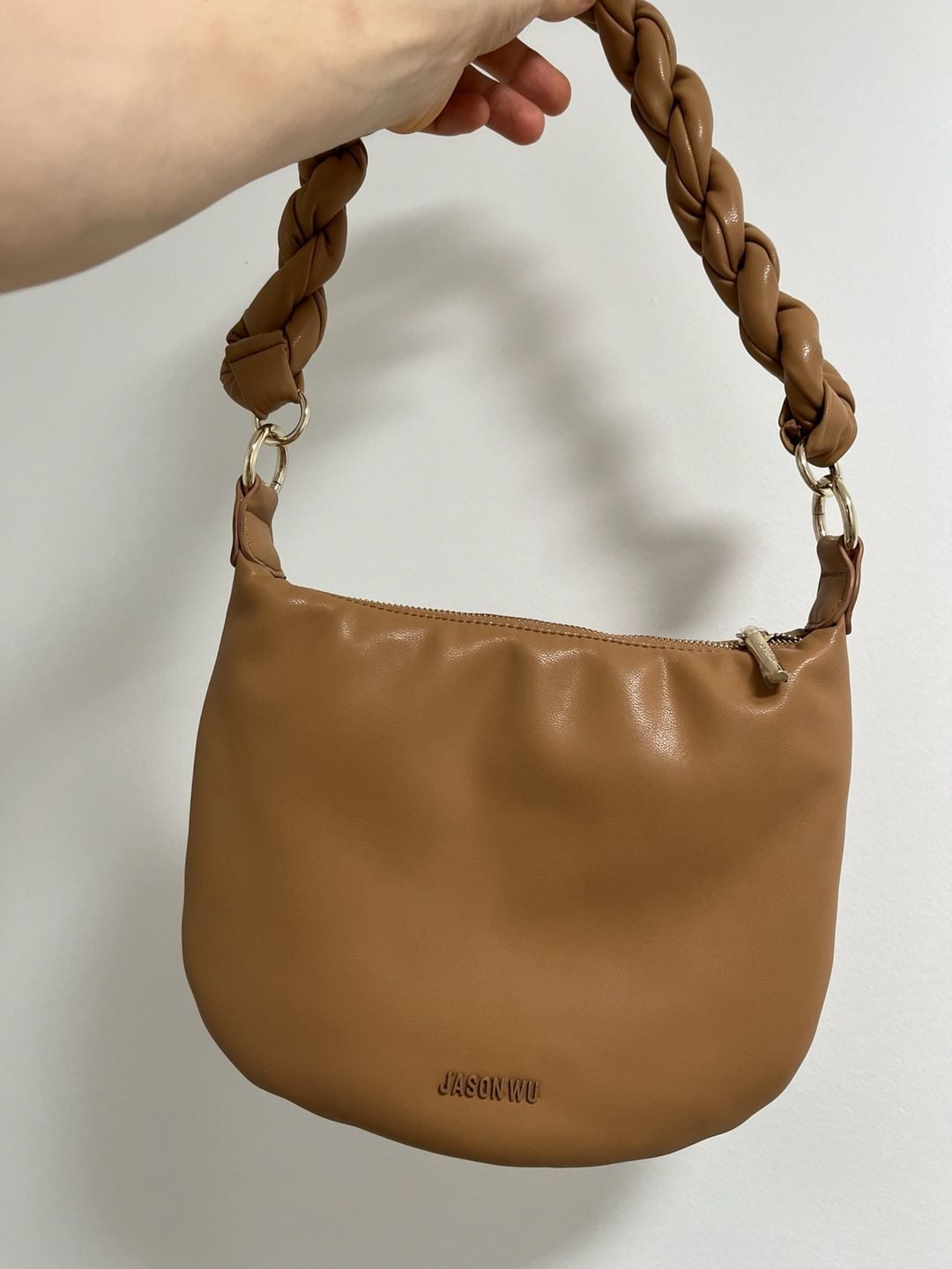 Jason Wu Brown Braided Handle Hobo Shoulder Bag 2