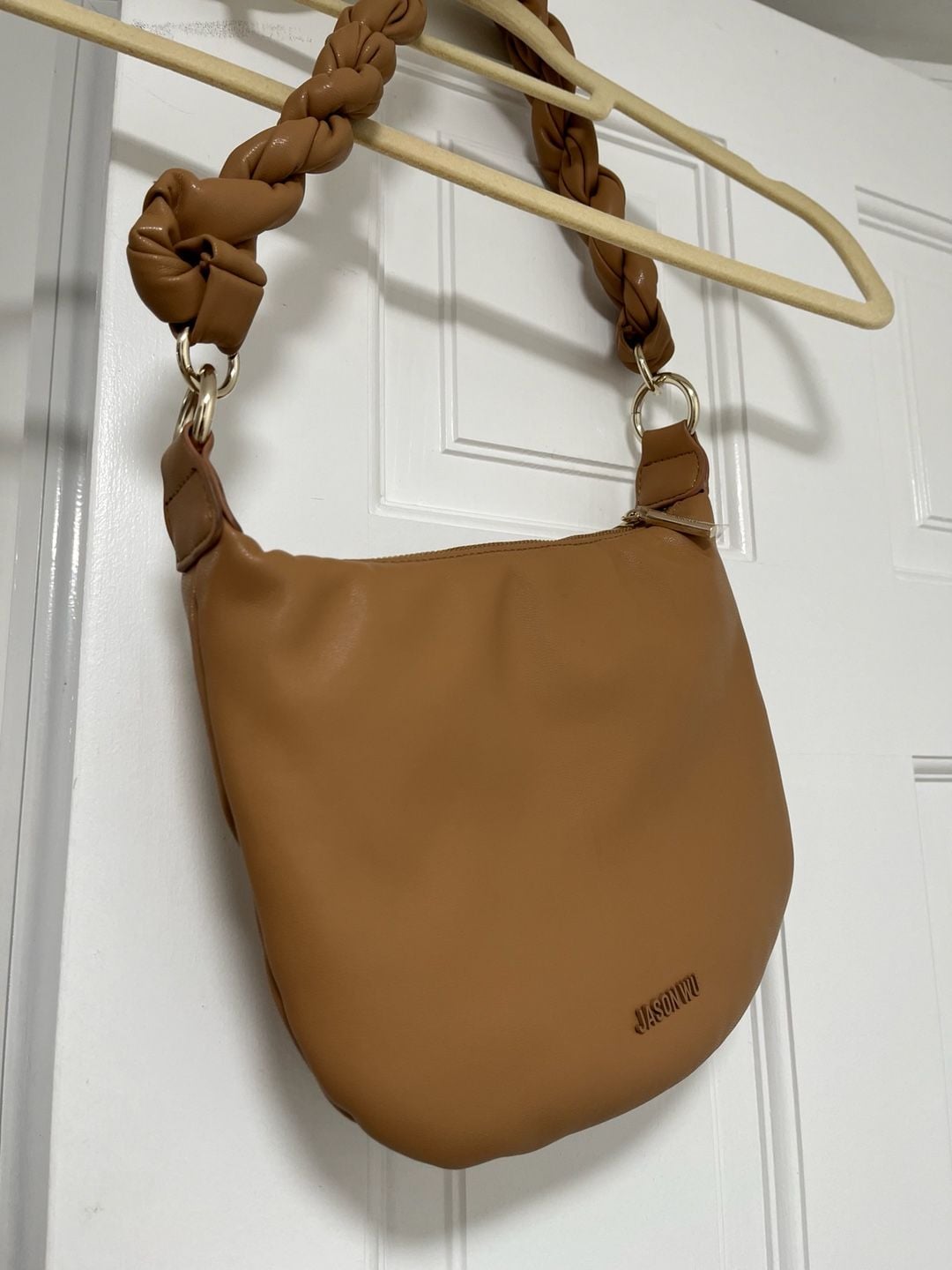 Jason Wu Brown Braided Handle Hobo Shoulder Bag 3
