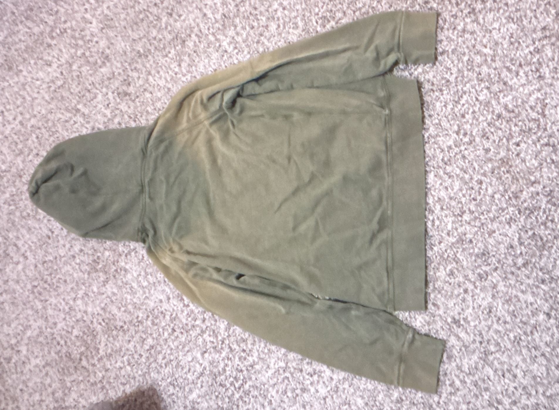 American Eagle Hoodie Size M Olive Green Pullover Sweatshirt 8