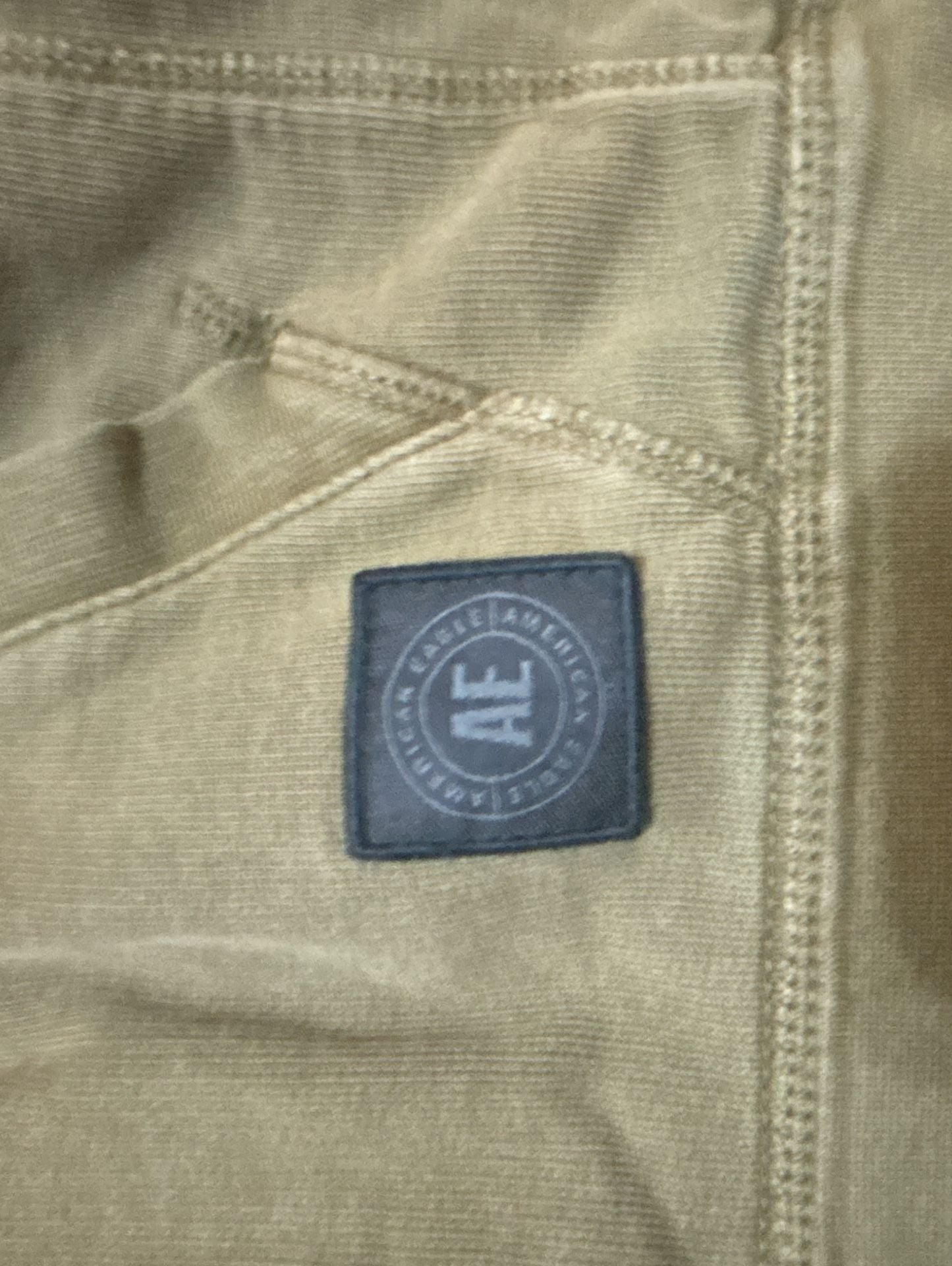 American Eagle Hoodie Size M Olive Green Pullover Sweatshirt 5