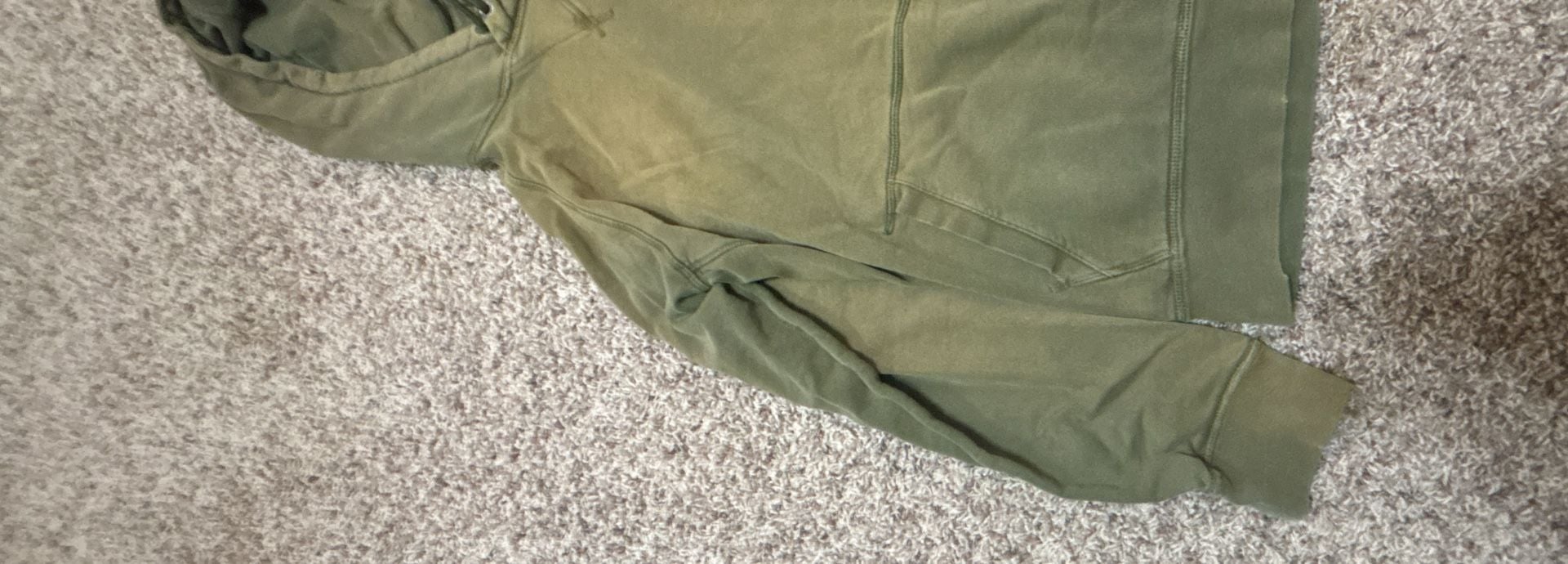 American Eagle Hoodie Size M Olive Green Pullover Sweatshirt 3