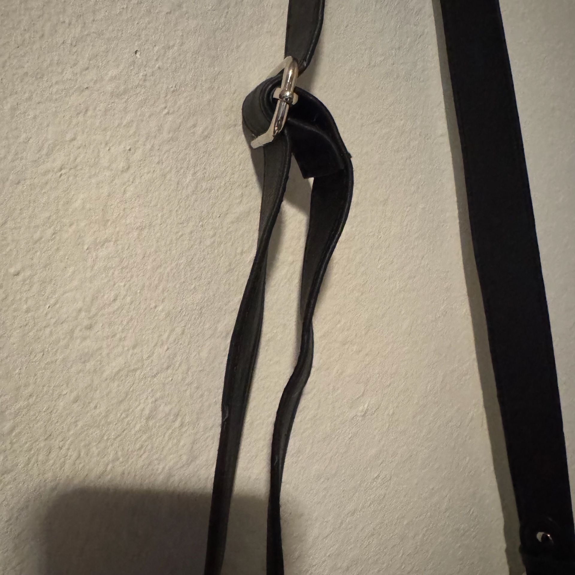 Rosetti Crossbody Bag Black Faux Leather Triple Zippered Pockets 5