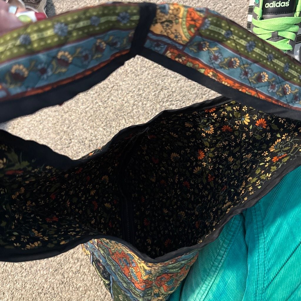 Quilted Paisley Patchwork Tote Bag 3