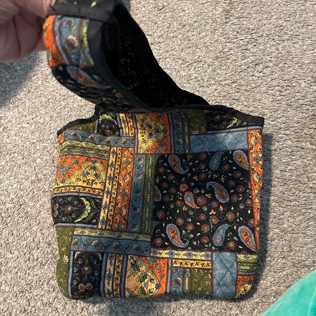 Quilted Paisley Patchwork Tote Bag 5