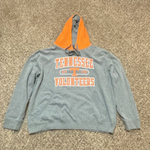 Knights Apparel Tennessee Volunteers Hoodie Size XL Gray Orange Pullover