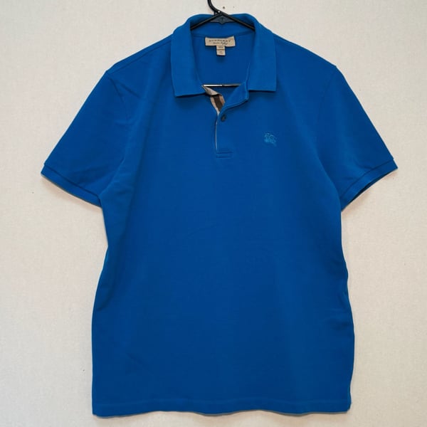 Burberry Cotton Polo Shirt in Blue
