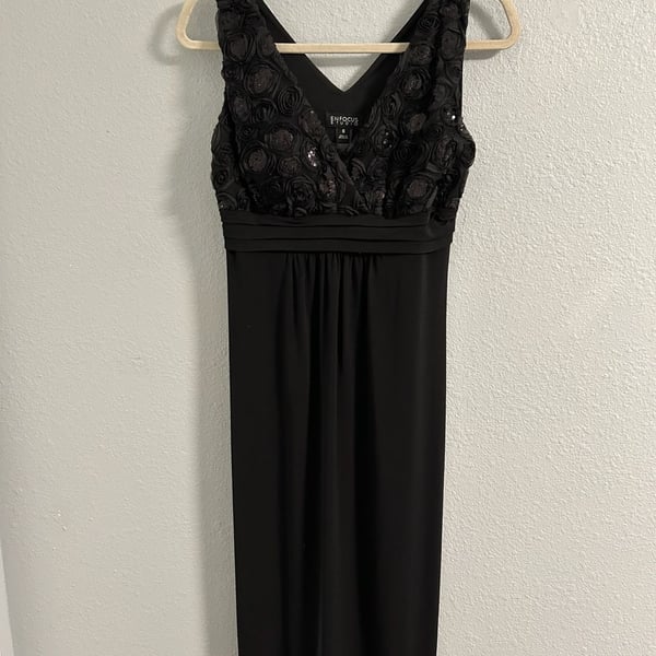 JH Evenings Women's Sleeveless Boat-Neck Short Dress Size 16 NWT Color Black