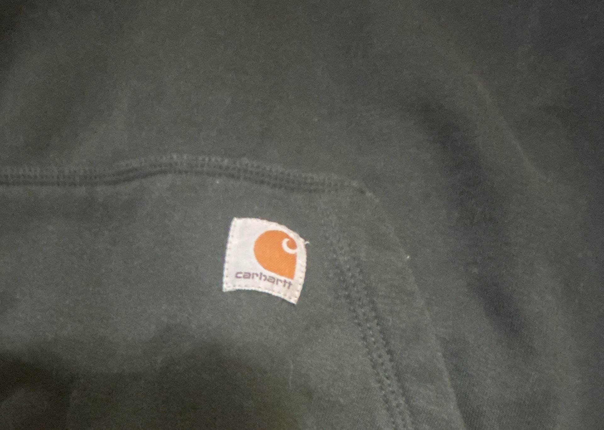 Carhartt 1/4 Zip Sweatshirt Size M Black Toshiba Engineering 4