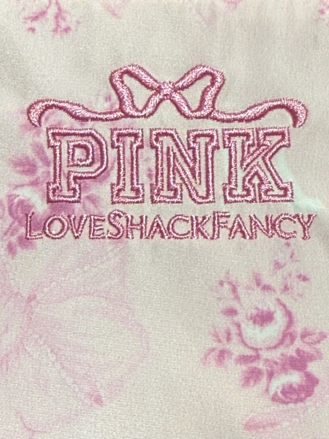 PINK x LoveShackFancy Beaux Icons Mini Tote Crossbody NWT Floral Pink 4