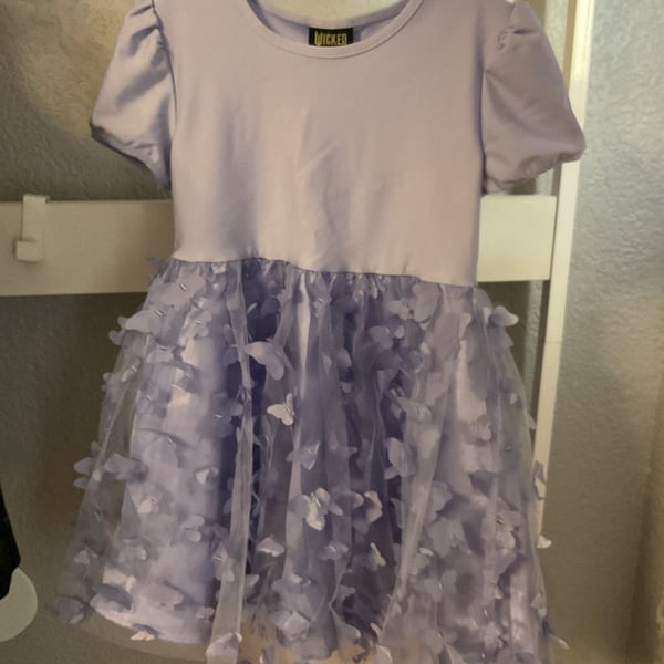 Wicked Glinda Butterfly Tulle Dress Size XS (4/5) Lavender