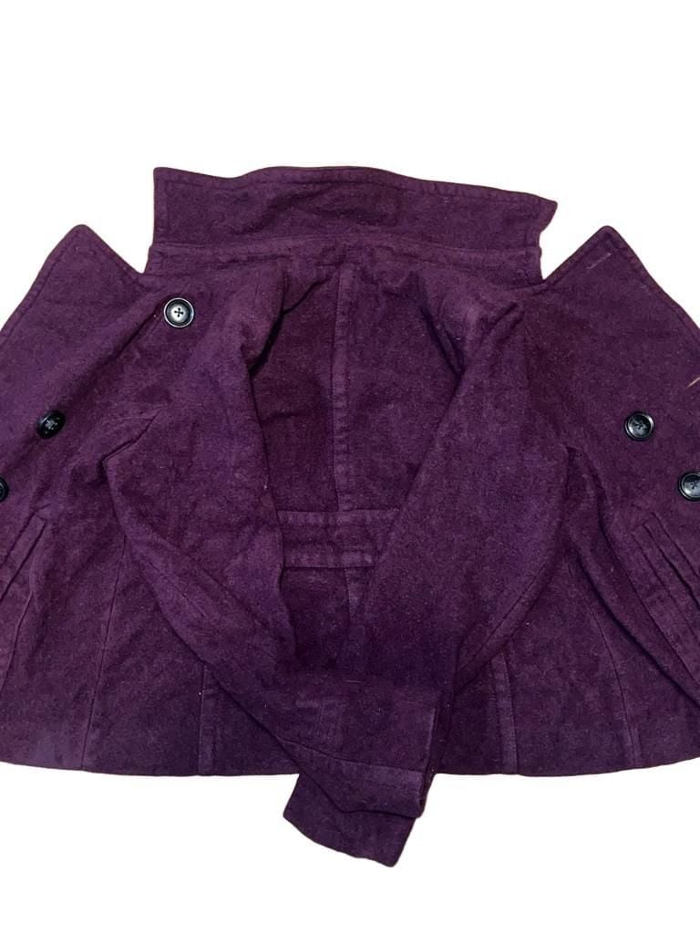 KIDS XL Aeropostale Pea Coat Size XL Purple Double Breasted Wool Blend 4