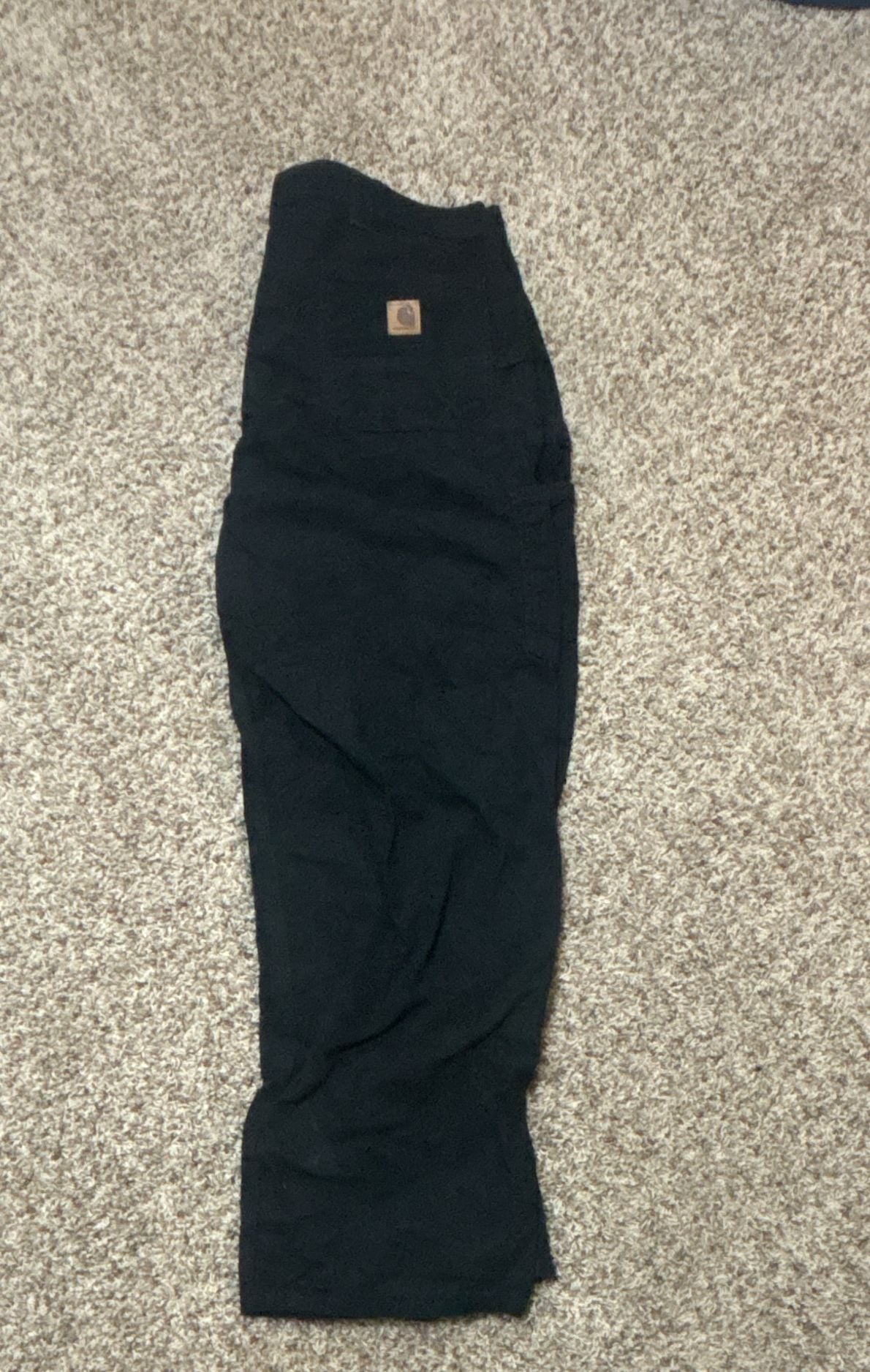 Carhartt Work Pants Size 42x32 Black Utility Cargo 6