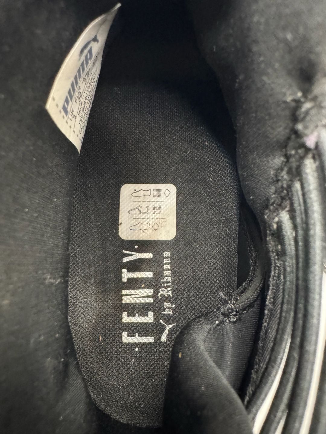Puma Fenty by Rihanna Trainer High Size 7.5 Black Leather 10