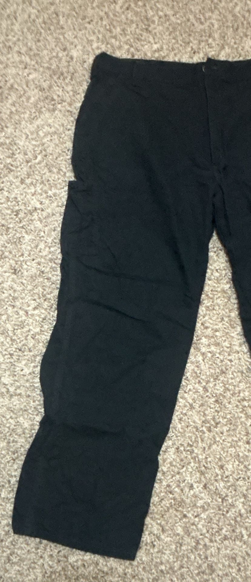 Carhartt Work Pants Size 42x32 Black Utility Cargo 3