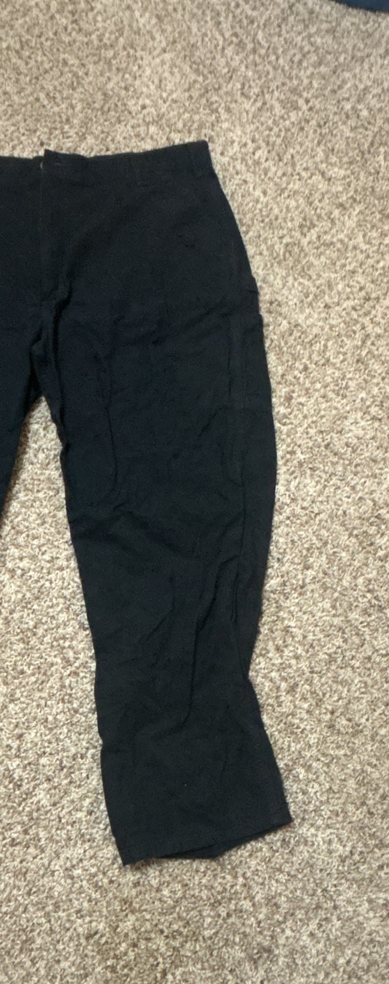 Carhartt Work Pants Size 42x32 Black Utility Cargo 4