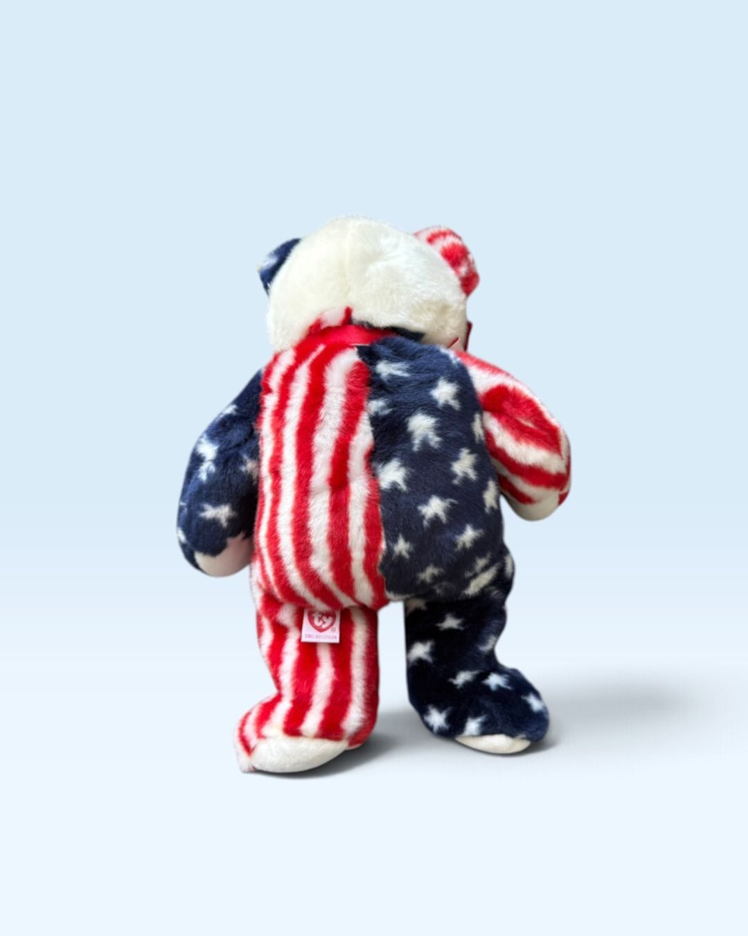 Ty Beanie Buddy Spangle Patriotic Bear Size 13" USA Flag Plush 3