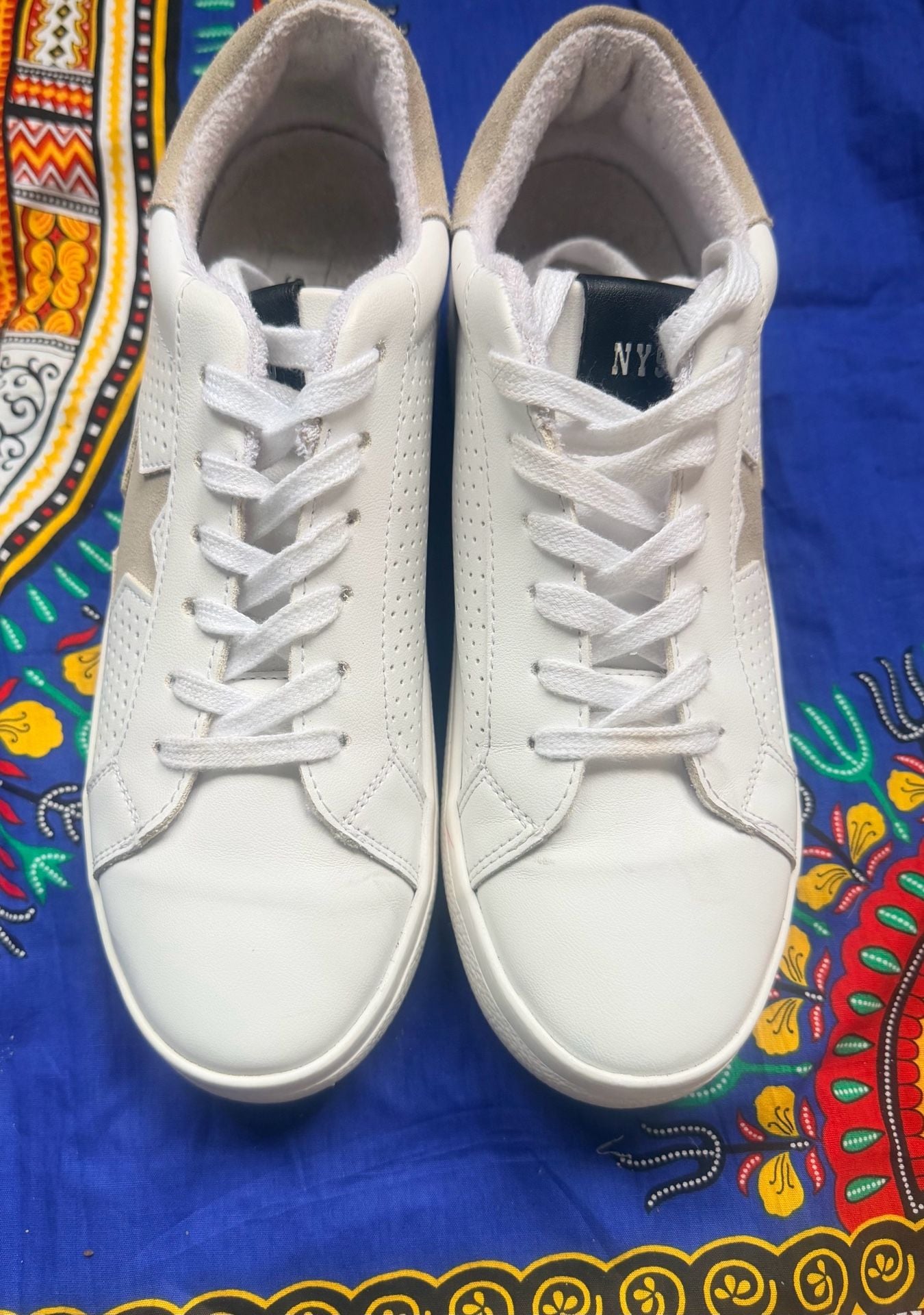 Steve Madden Starling Sneaker White Multi 5