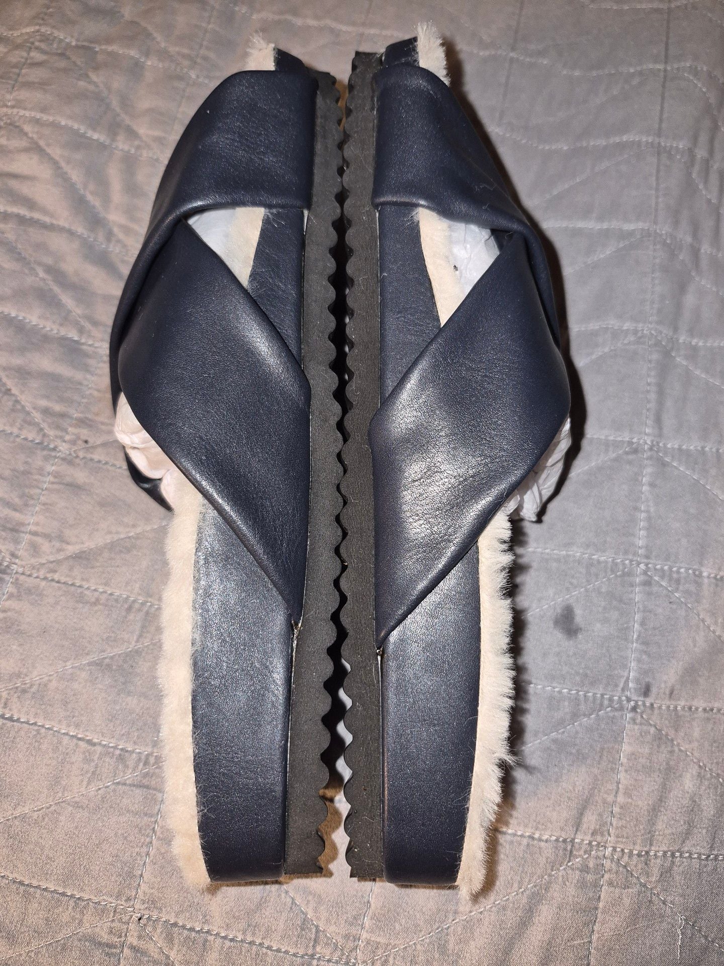 RM by Rebecca Minkoff Faux Leather X-Cross Slippers 5