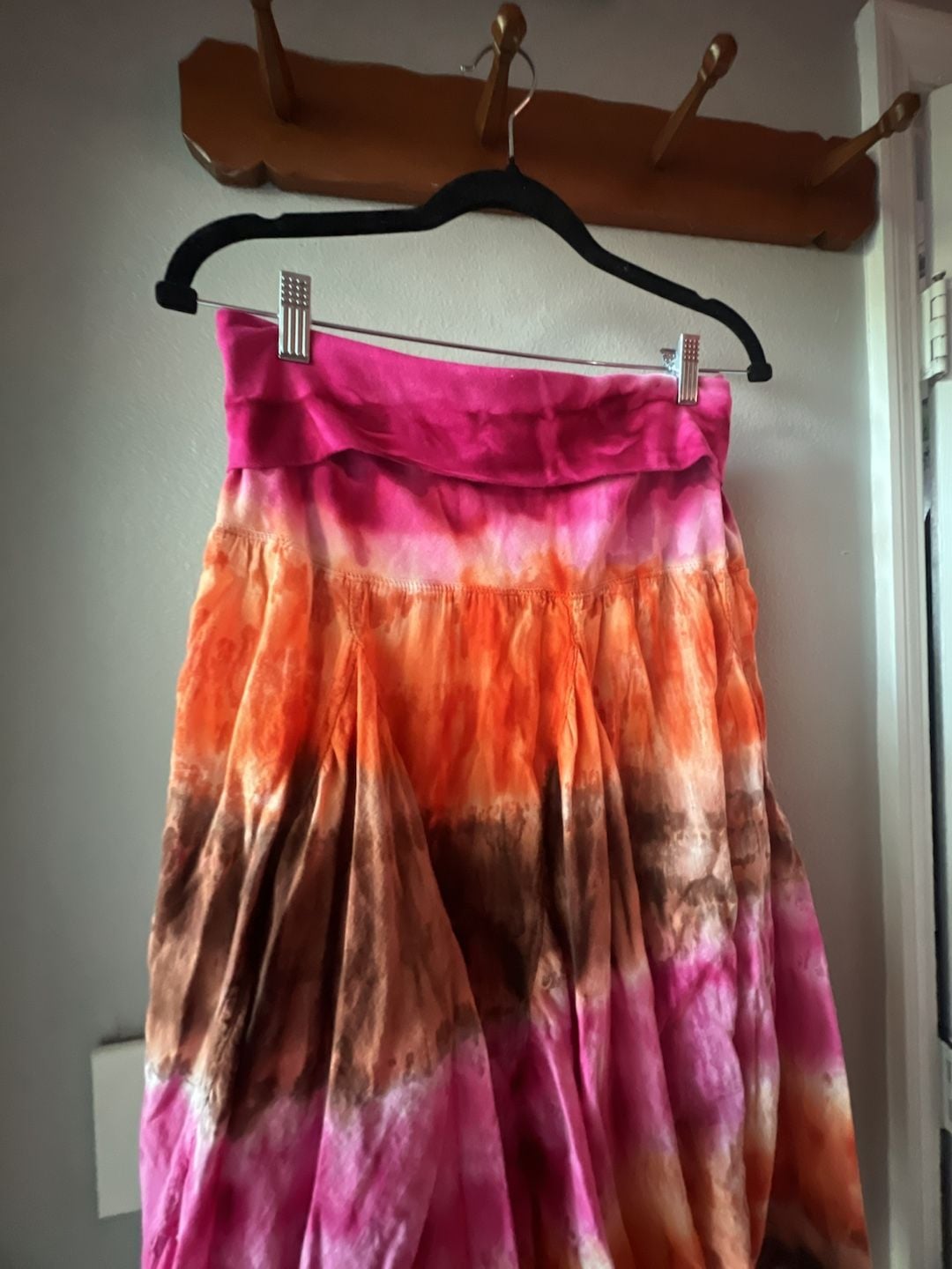 Tie Dye Fold Over Skirt Size M 3