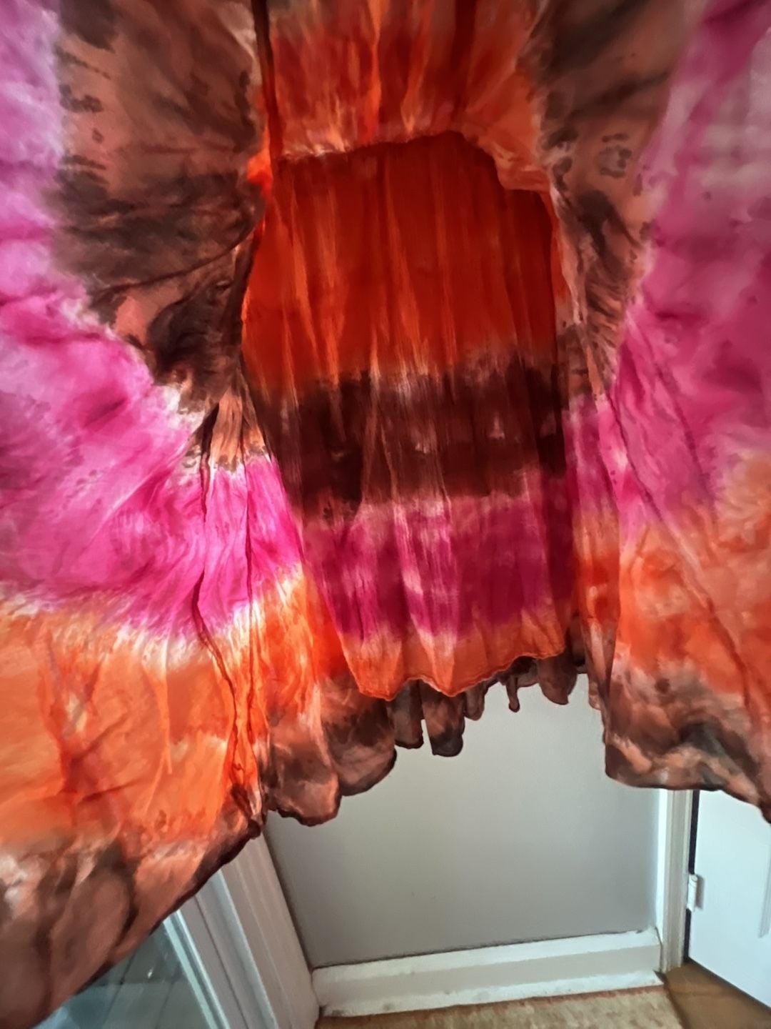 Tie Dye Fold Over Skirt Size M 4