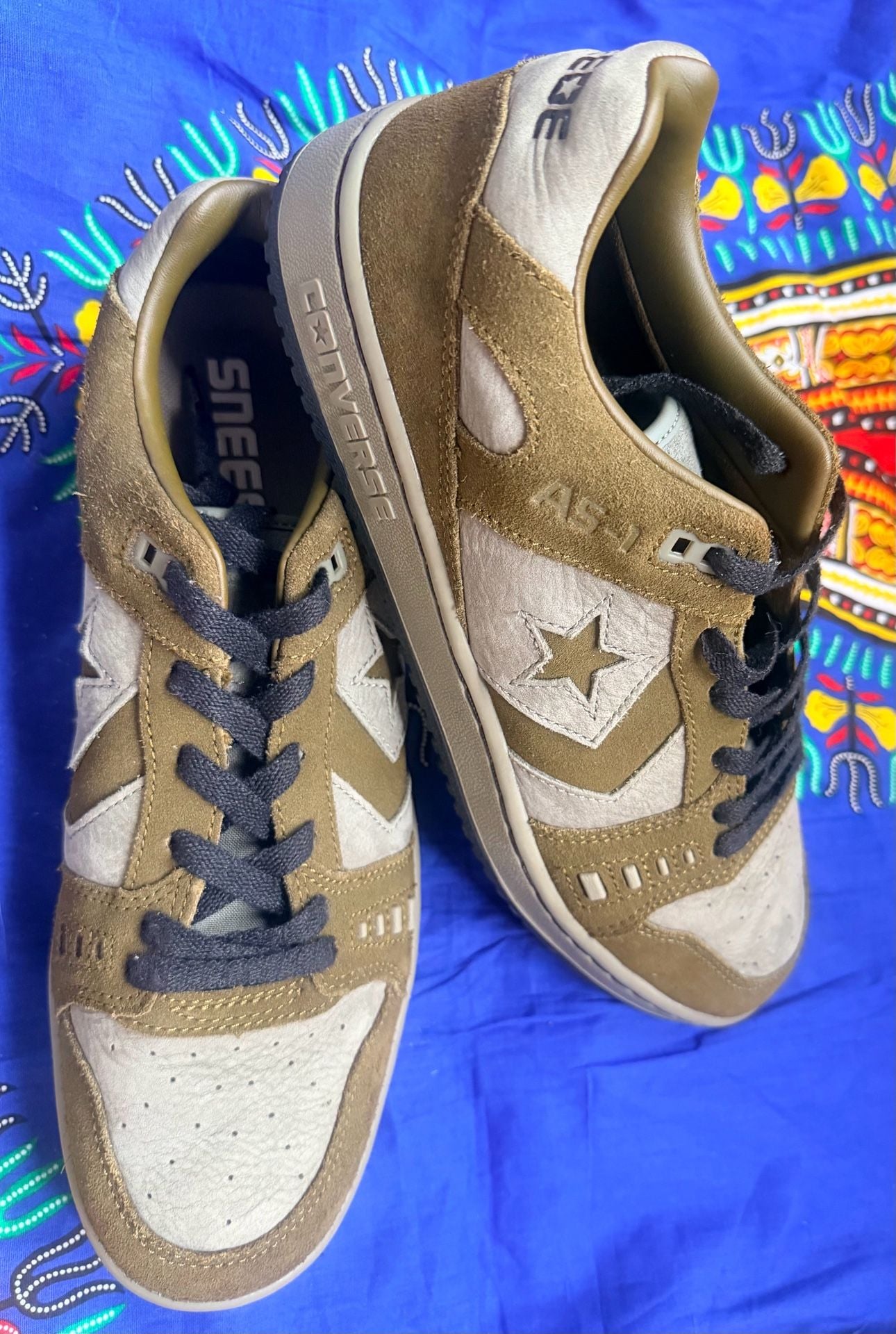 Converse CONS x Sneeze AS-1 Pro Low Top Skate Shoes Olive Submarine 3