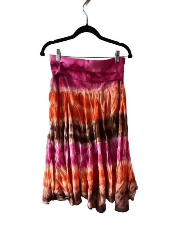 Tie Dye Fold Over Skirt Size M 6