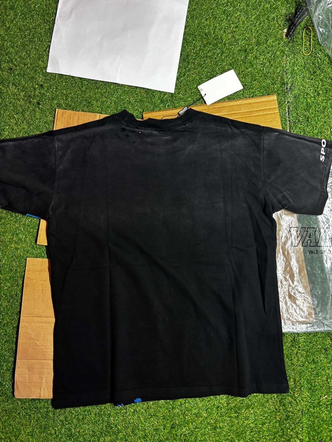 Vale Valley Dreams Racer T-Shirt Size Small Black Bling 3