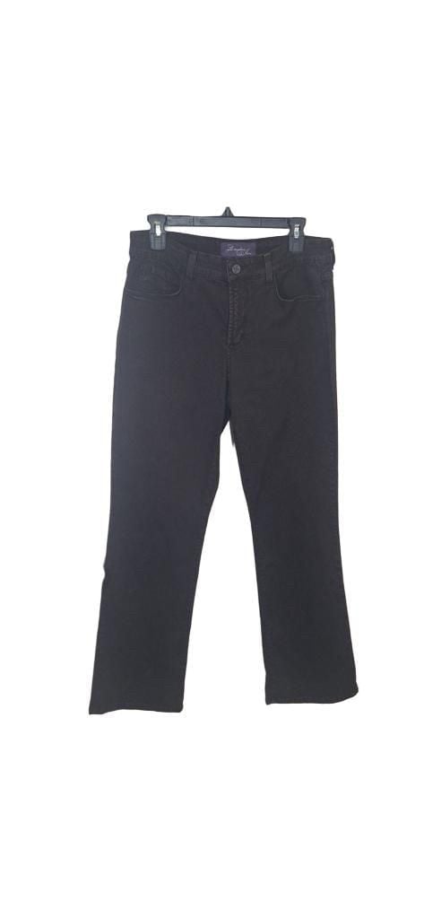 NYDJ Not Your Daughters Jeans 12P Black Embellished Pocket Straight Pants USA 3