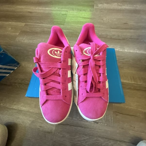 Adidas Campus 00s J Size 7 Pink Suede Sneakers