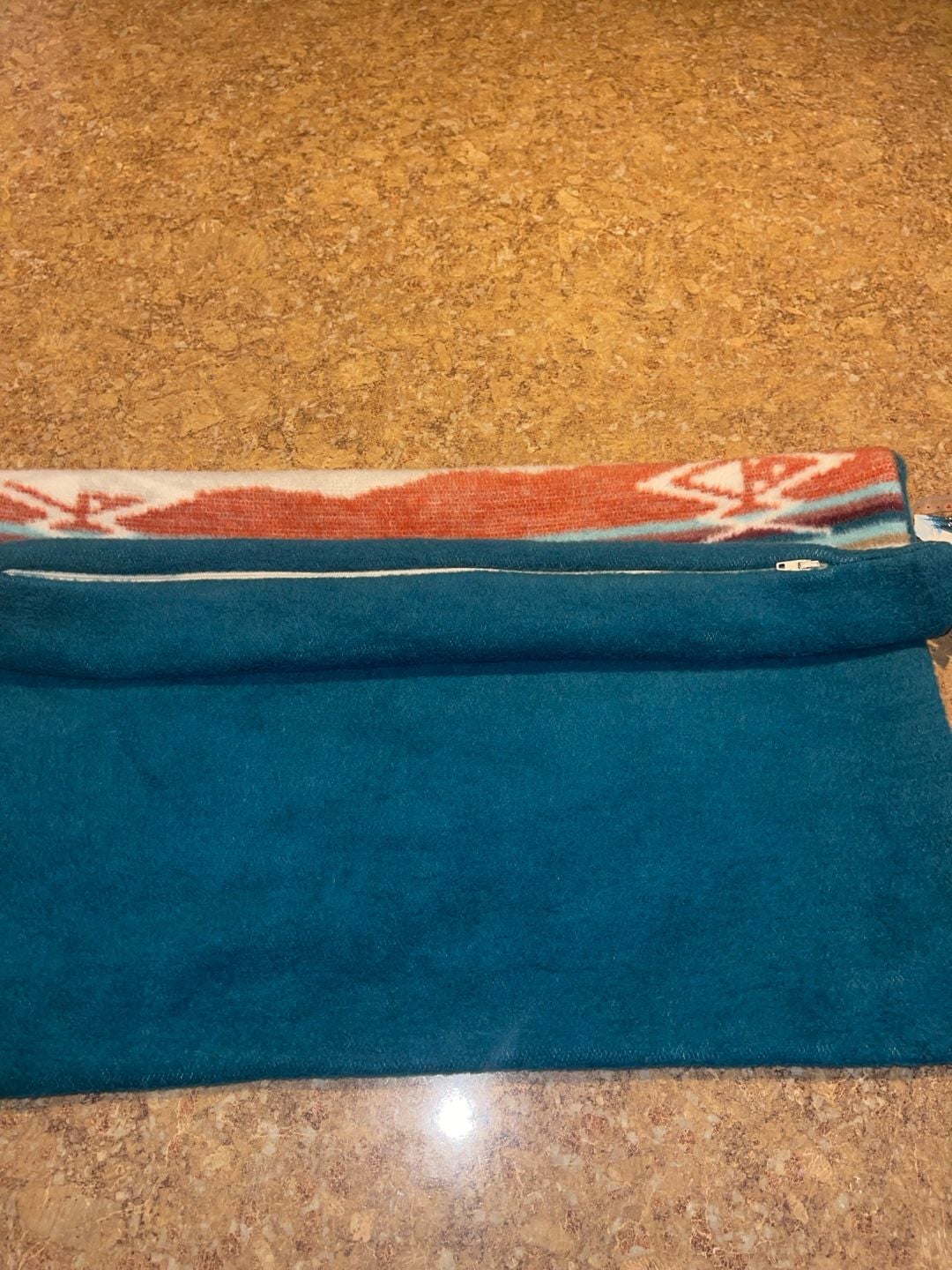 Pad The Alpine Chalet Pillow Cover Aztec Mountain Turquoise Red 8
