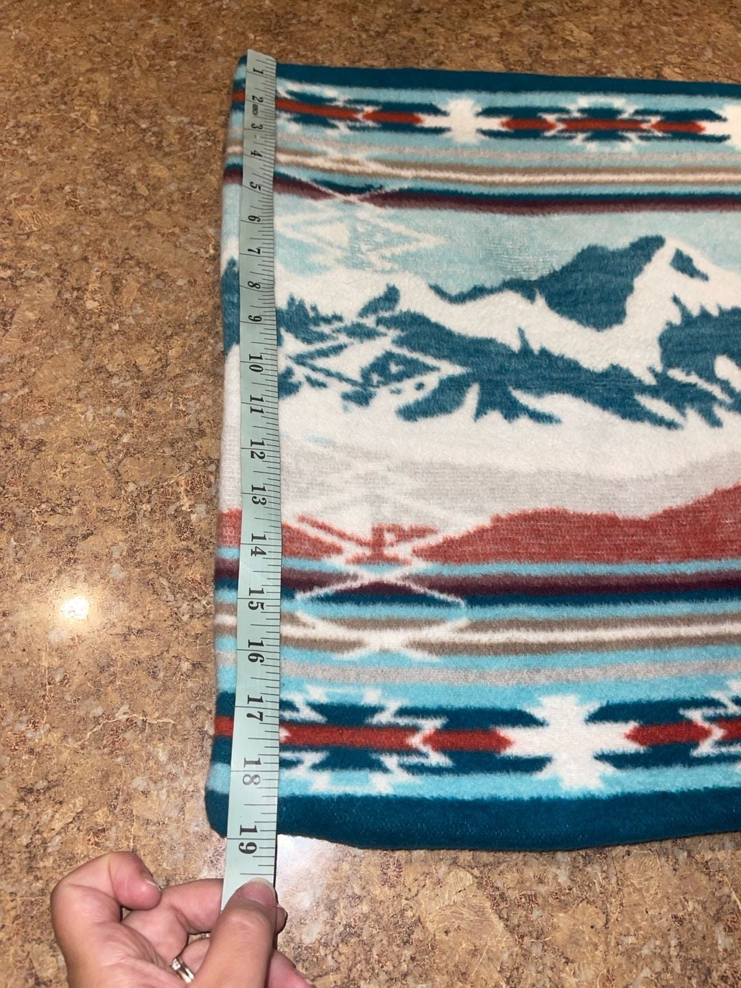Pad The Alpine Chalet Pillow Cover Aztec Mountain Turquoise Red 10
