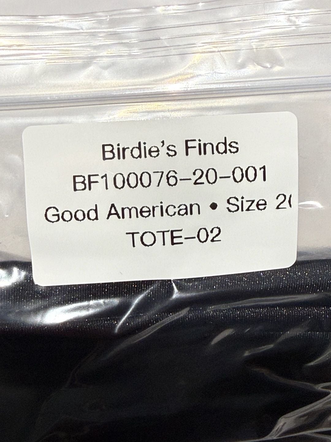 Good American Compression Shine Good Waist Pants Black Size 20 NWT $179 6