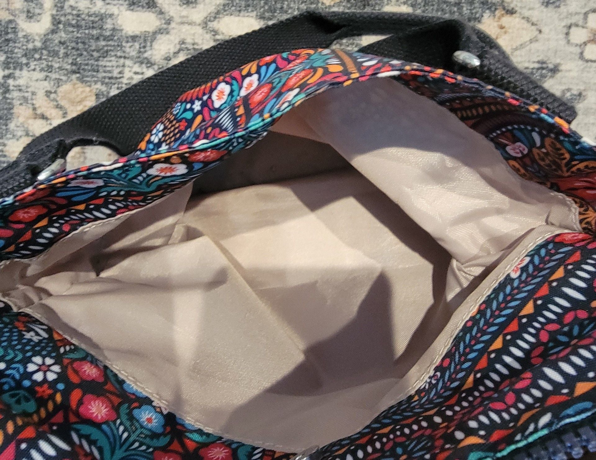 Kipling Felicity Shoulder Bag Multicolor Floral Print 7