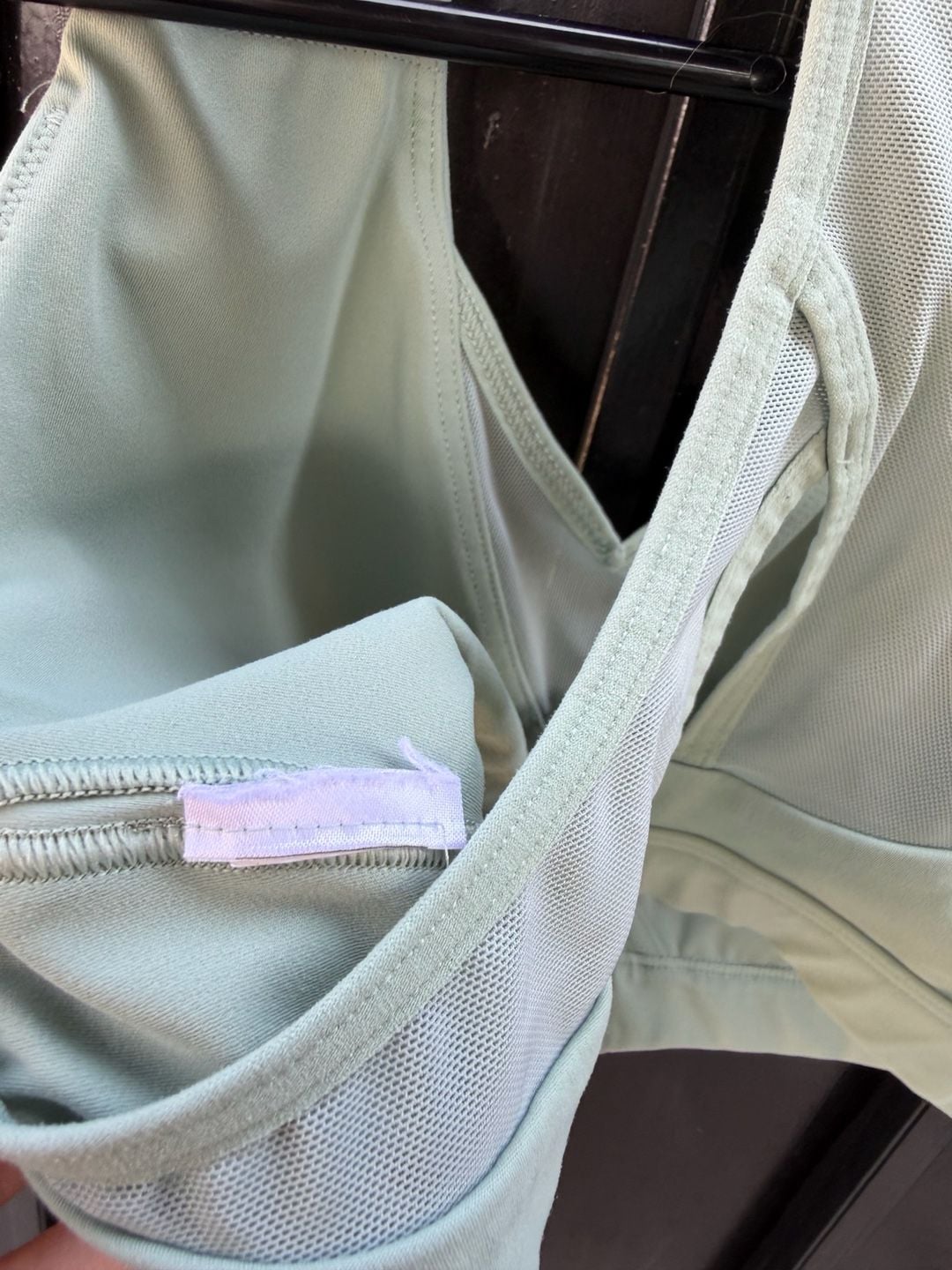 Gymshark Crossover Sports Bra Sage Green 4