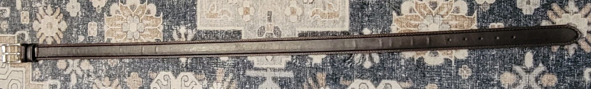 Genuine Leather Brown Leather Belt Size L BN3003 1