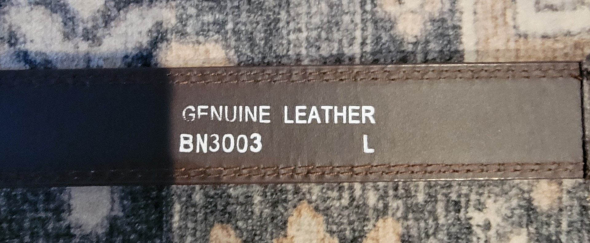 Genuine Leather Brown Leather Belt Size L BN3003 5