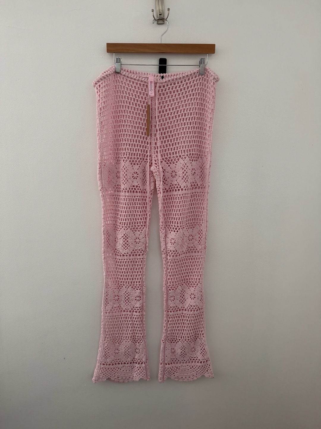 Skims Crochet Cover-Ups Skinny Flare Pant Size L 2