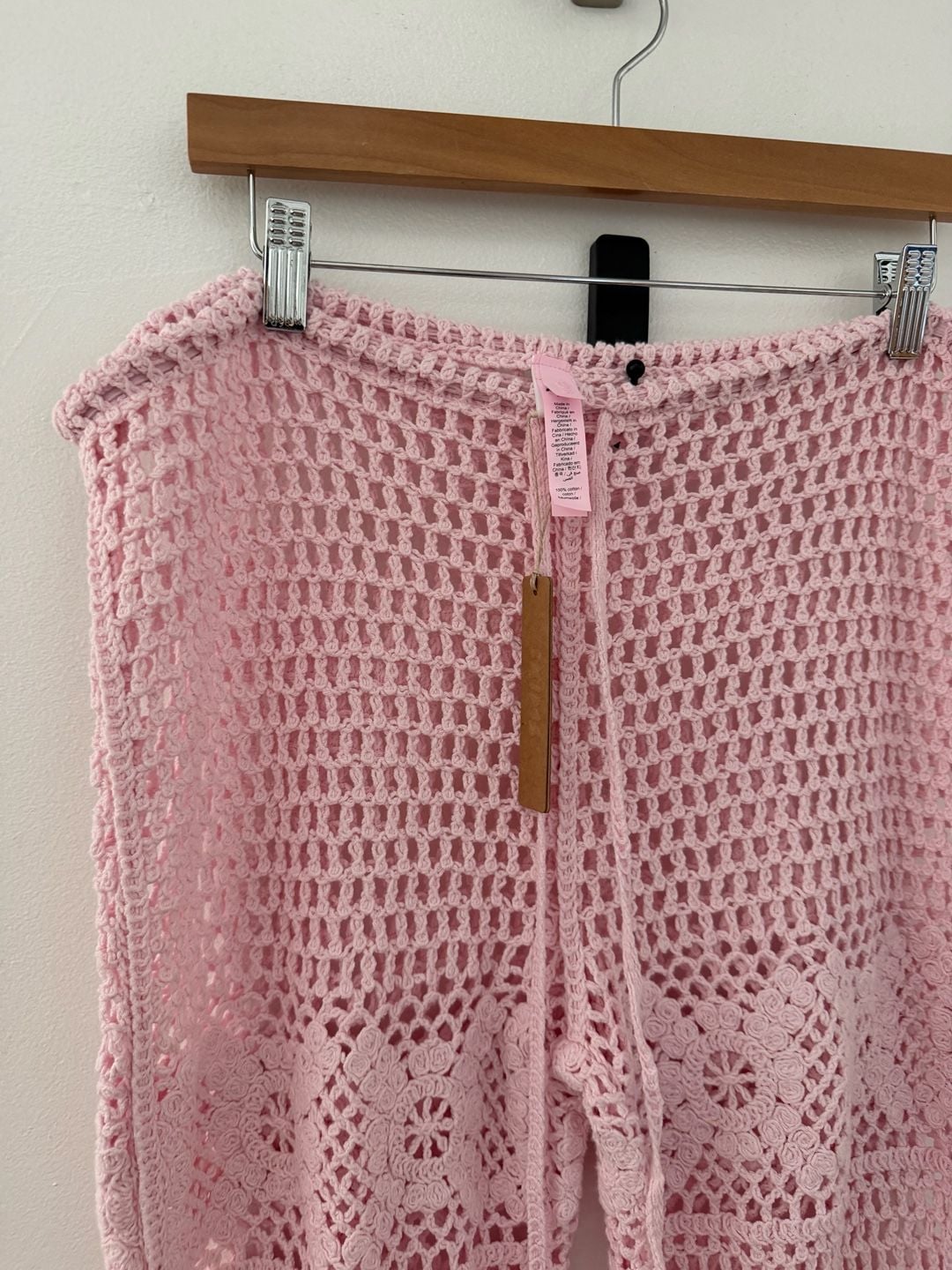 Skims Crochet Cover-Ups Skinny Flare Pant Size L 3