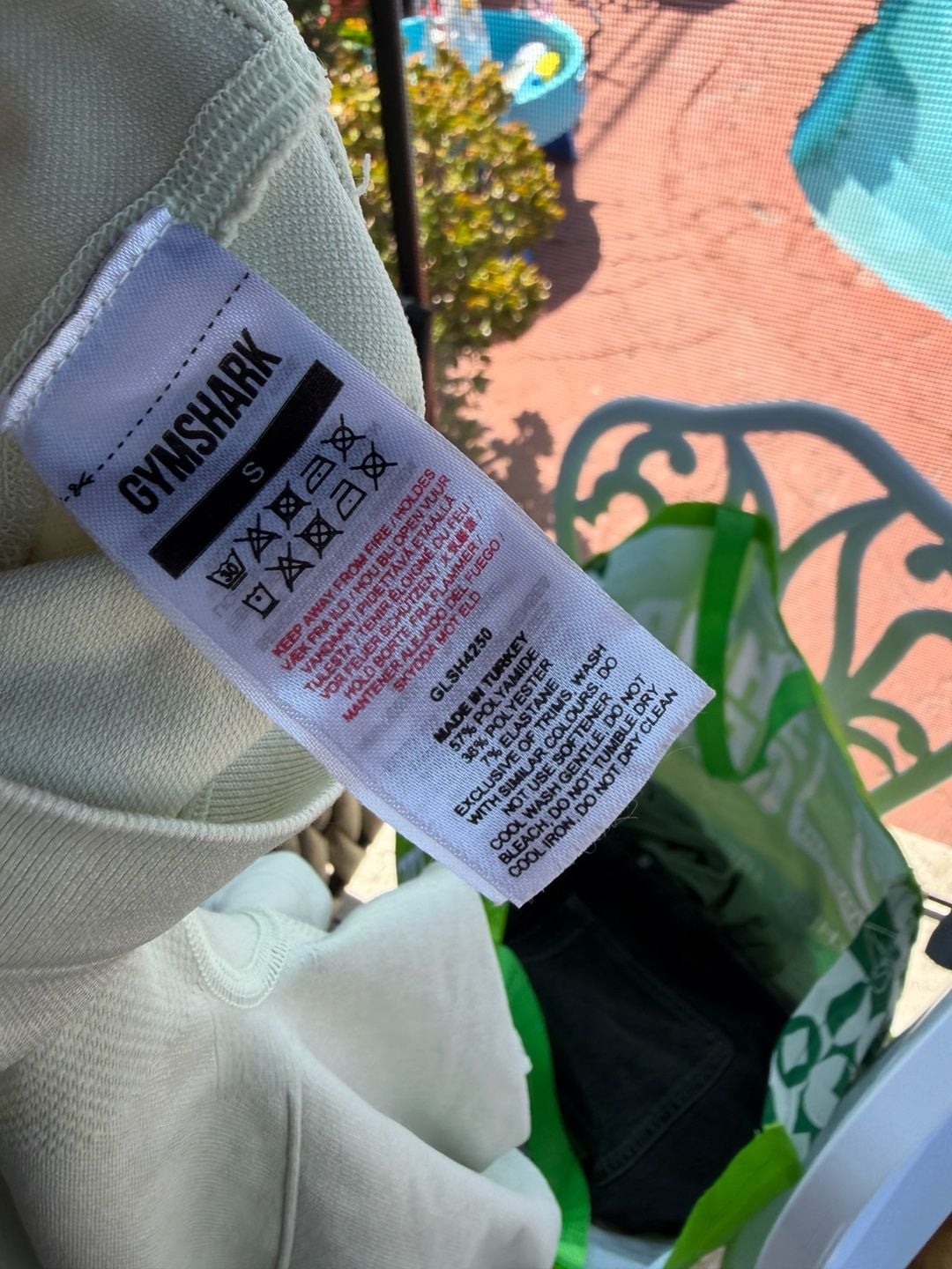 Gymshark Flex Cycling Shorts Size S Light Green 4