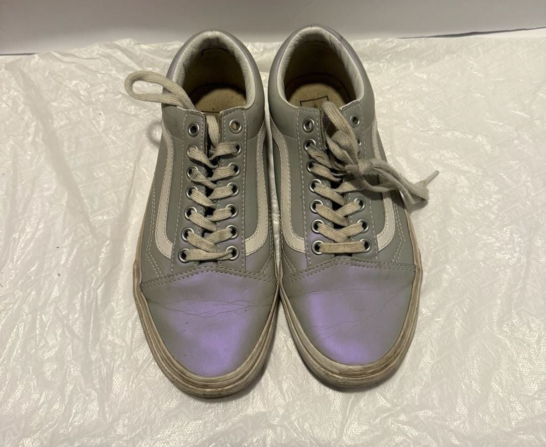 Vans Old Skool Muted Metallic Size 8 Gray Vio 2