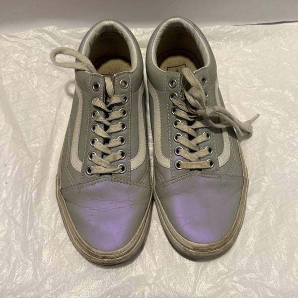 Vans Old Skool Muted Metallic Size 8 Gray Vio