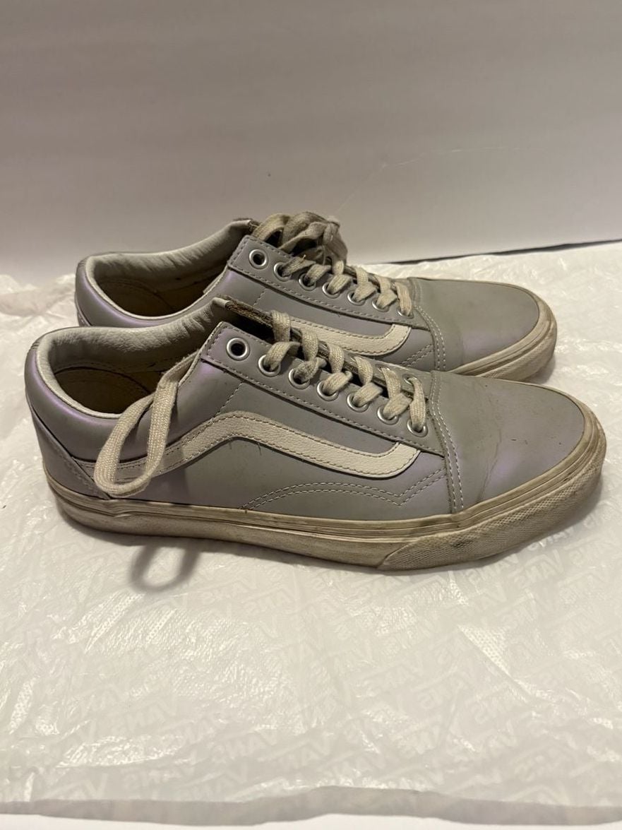 Vans Old Skool Muted Metallic Size 8 Gray Vio 3