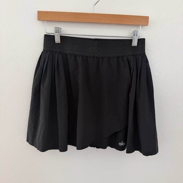 Alo Yoga Aces Tennis Skort Black