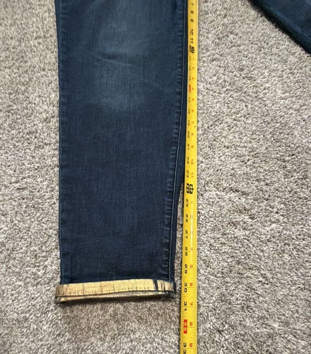 Lane Bryant Boyfriend Jeans Size 18 Dark Wash Stretch Denim Cuffed 11