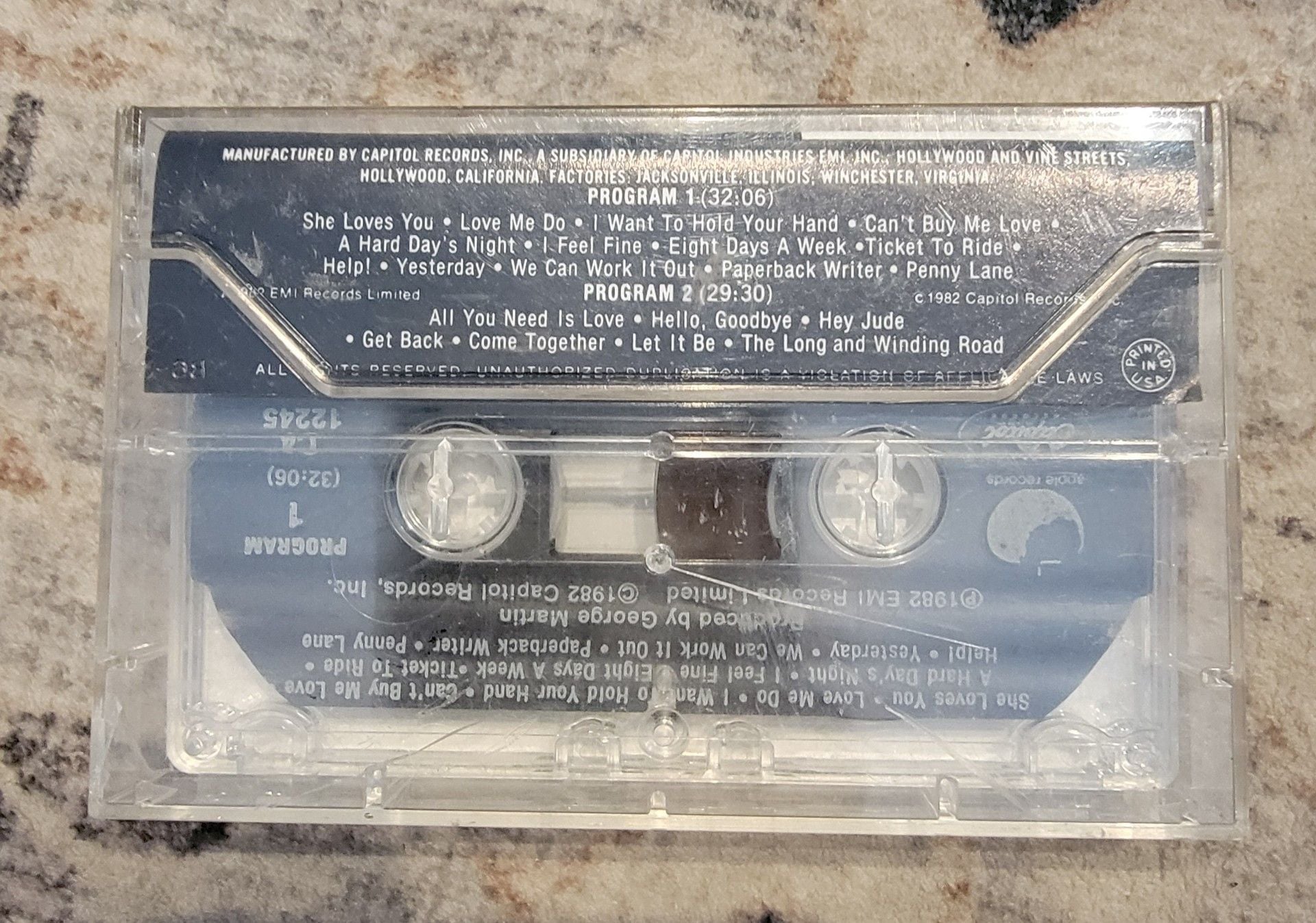 The Beatles 20 Greatest Hits Audio Cassette Tape C4-12245 3