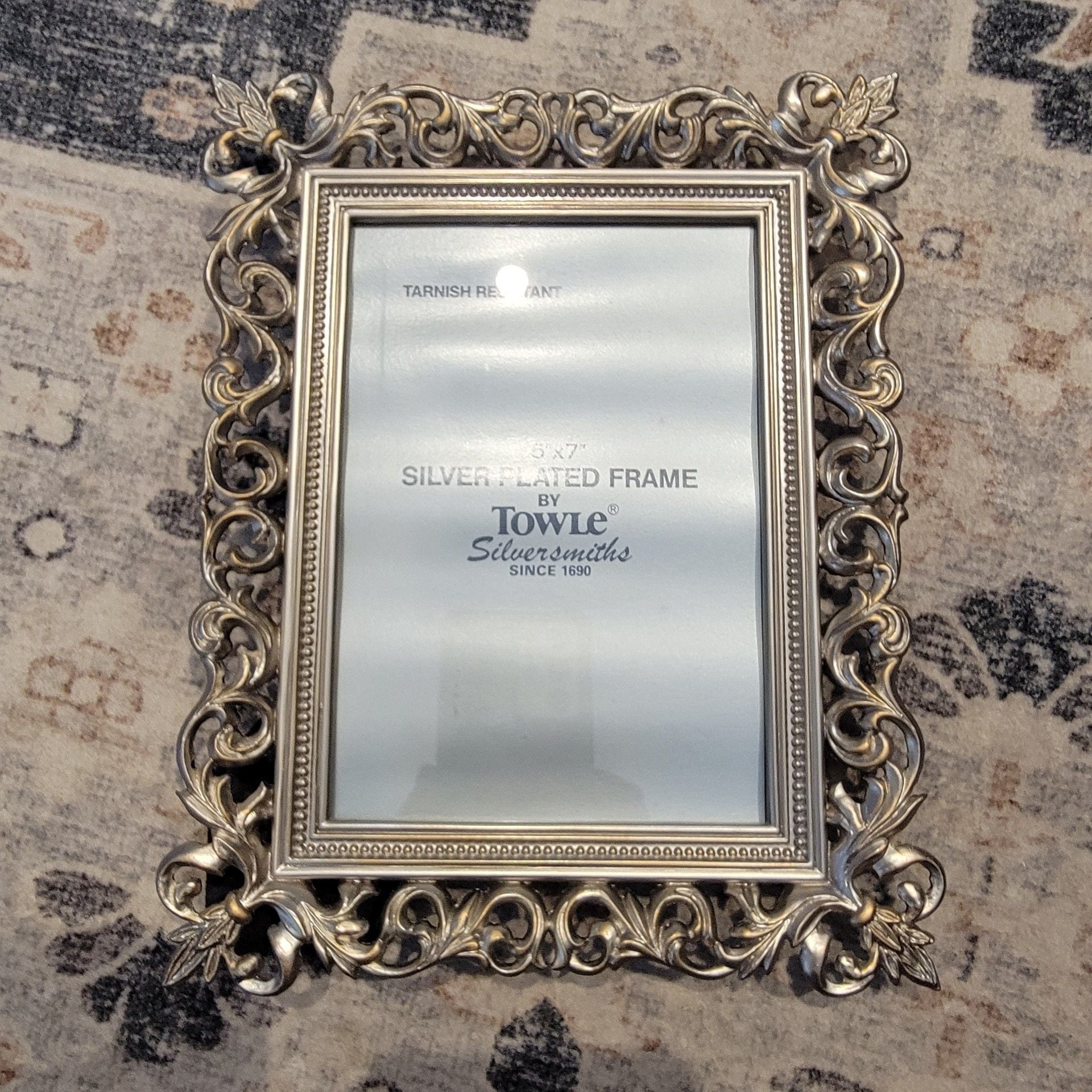 Towle Silversmiths 5x7 Silver Plated Picture Frame 1