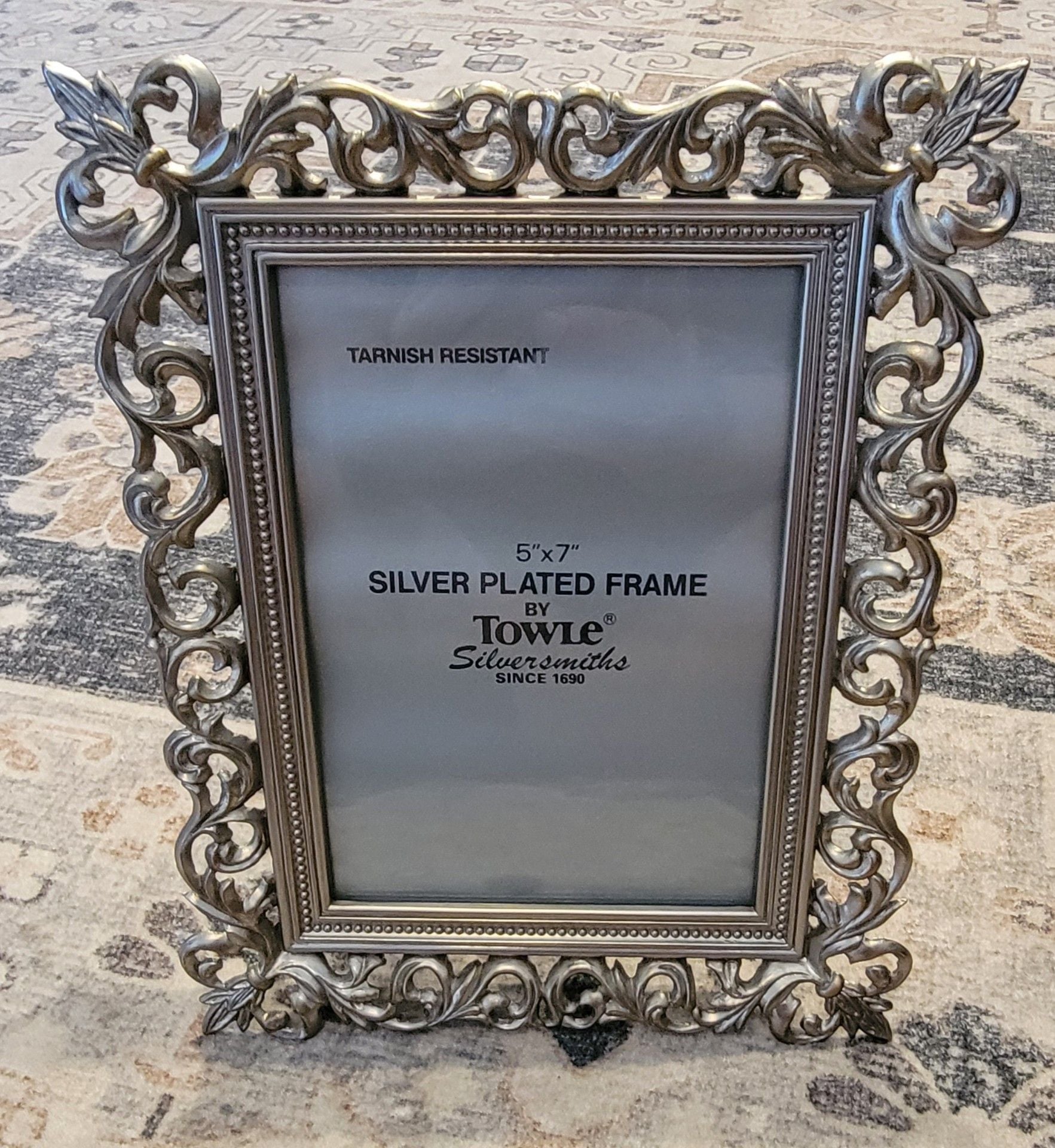 Towle Silversmiths 5x7 Silver Plated Picture Frame 4